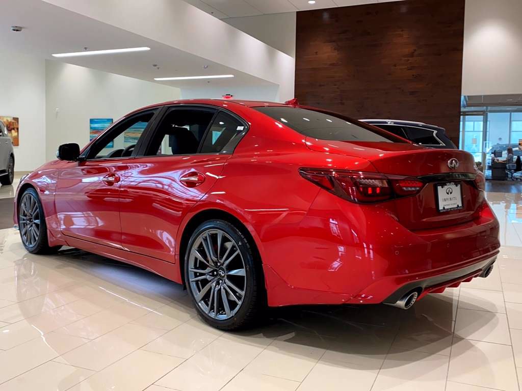 New 2021 INFINITI Q50 RED SPORT SEDAN in Bluffton #MM850042 | INFINITI